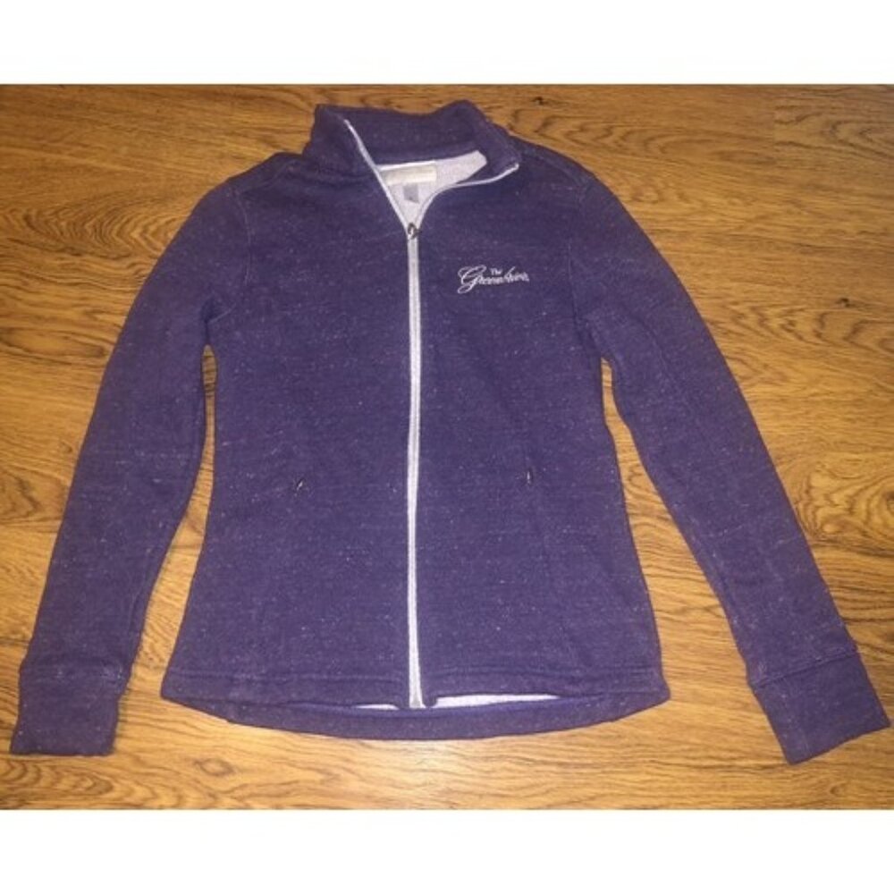 The Greenbrier Collection Womens Purple Greenbrier Full Zip Sweater Small